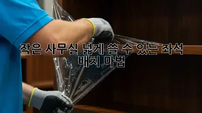 작은 사무실? 넓게 쓸 수 있는 좌석 배치 마법! ✨